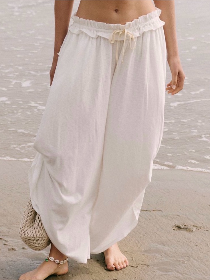 Free People Elara Pants. Nwt. Ivory